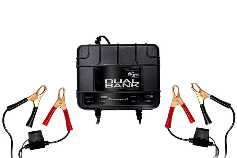 Utv Stereo Dual Bank Battery Charger & Maintainer 2