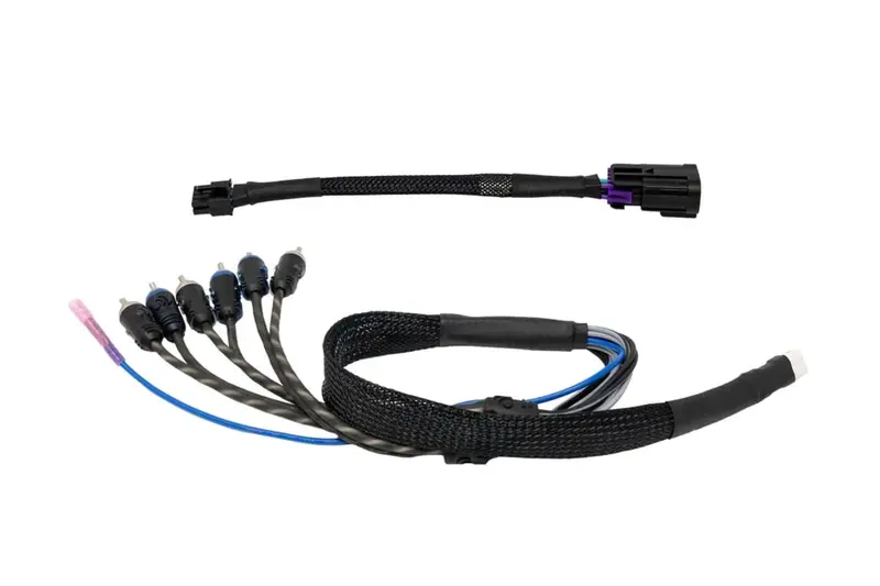 Utv Stereo Kawasaki Teryx H2 Garmin Tread 6 Ch Rca Output Kit W/ Remote 1
