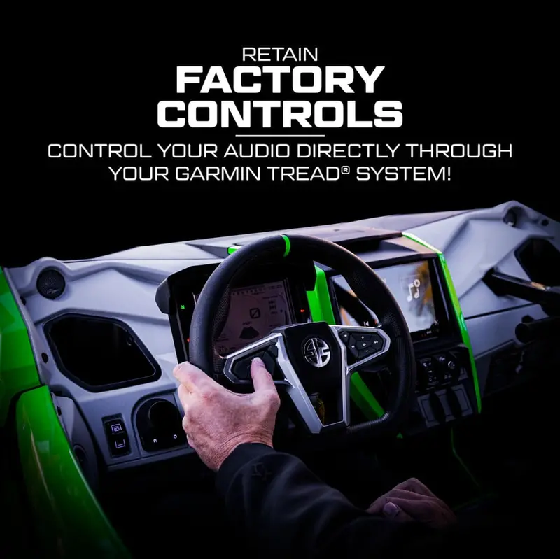 Utv Stereo Kawasaki Teryx H2 Garmin Tread Elite Stage 6 Stereo Kit 2