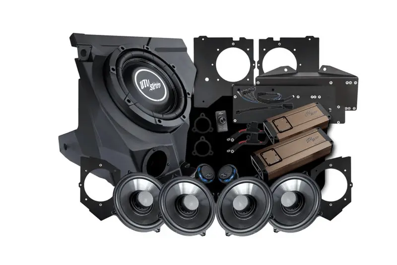 Utv Stereo Kawasaki Teryx H2 Garmin Tread Elite Stage 7 Stereo Kit 1