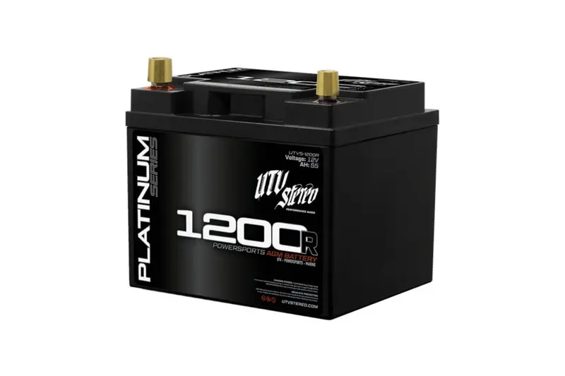 Utv Stereo Platinum Series Agm 1200 Reverse Polarity Battery 1
