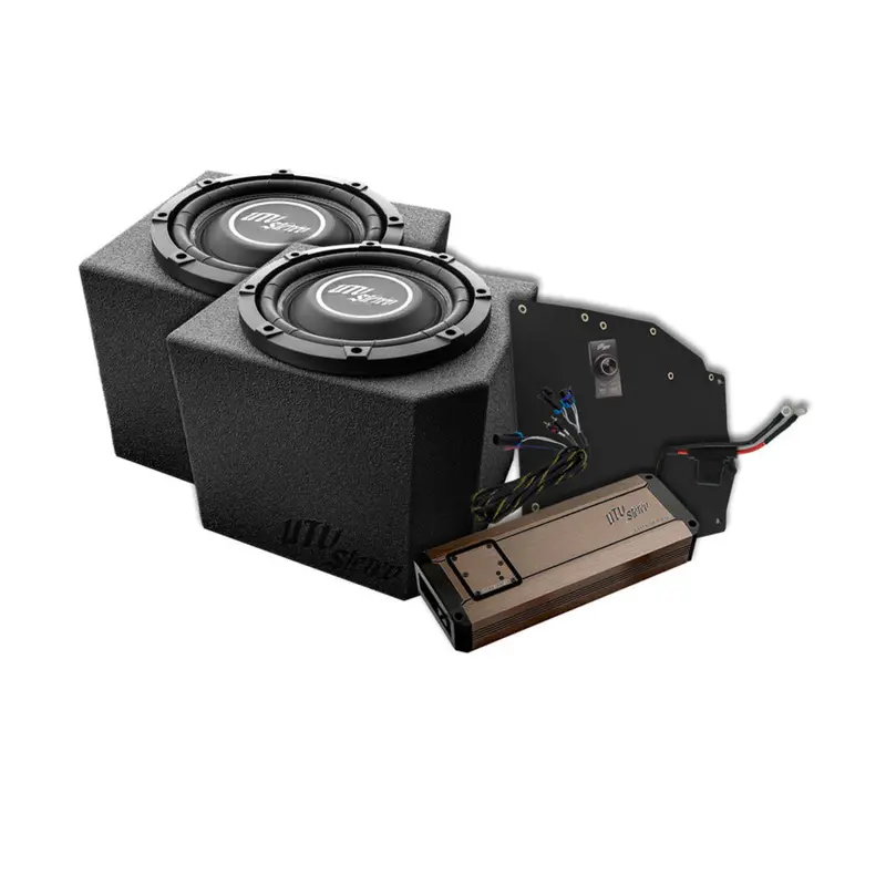 Utv Stereo Polaris Ranger 1200W Dual 10" Subwoofer Kit 1