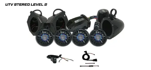 Utv Stereo Polaris Rzr Level 2 Stereo System 1