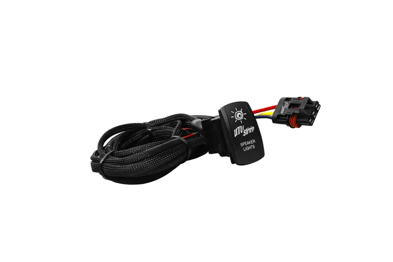 Utv Stereo Polaris Rzr Pro Series Low Current Harness Rocker Switch & Pulse Bar Plug 1