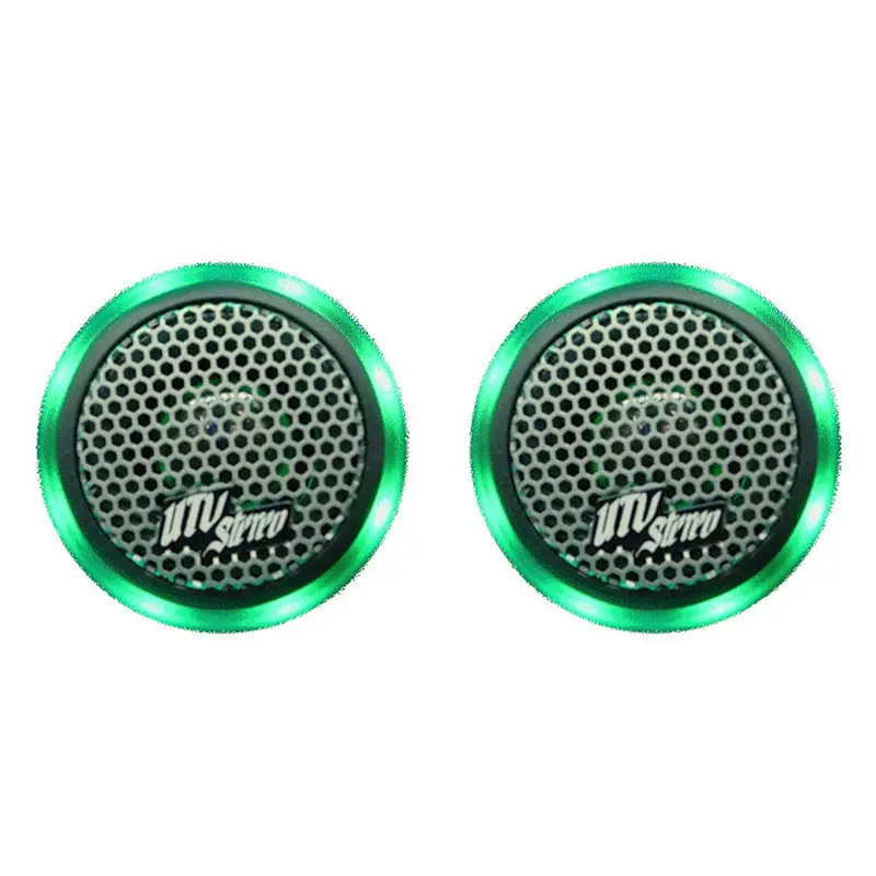 Utv Stereo Polaris Xpedition Pro Series 1" Built In Rgb Led Tweeter - Pair 2