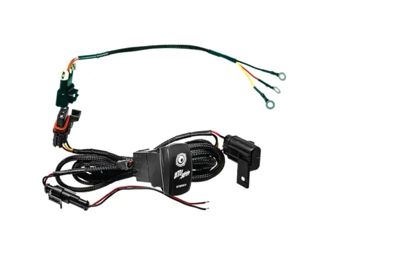 Utv Stereo Source Unit Harness & Rocker Switch 1