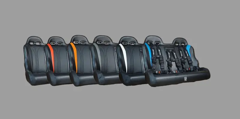 Utvma '10-'14 Polaris Rzr 900/800 Rear Bench Seat W/ Harnesses 11