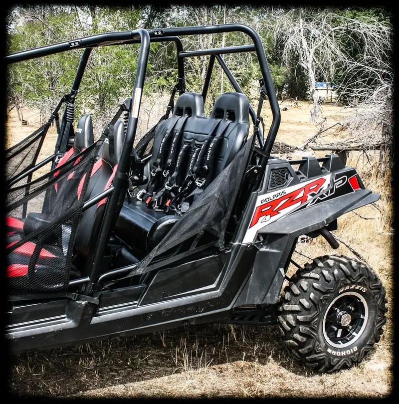 Utvma '10-'14 Polaris Rzr 900/800 Rear Bench Seat W/ Harnesses 2