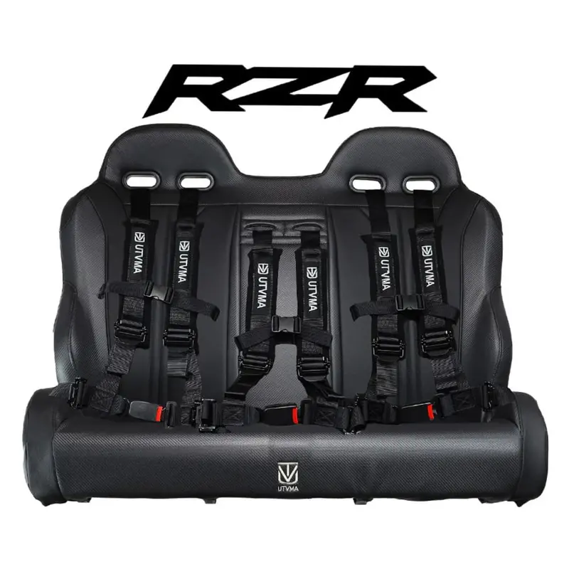 Utvma '10-'14 Polaris Rzr 900/800 Rear Bench Seat W/ Harnesses 3