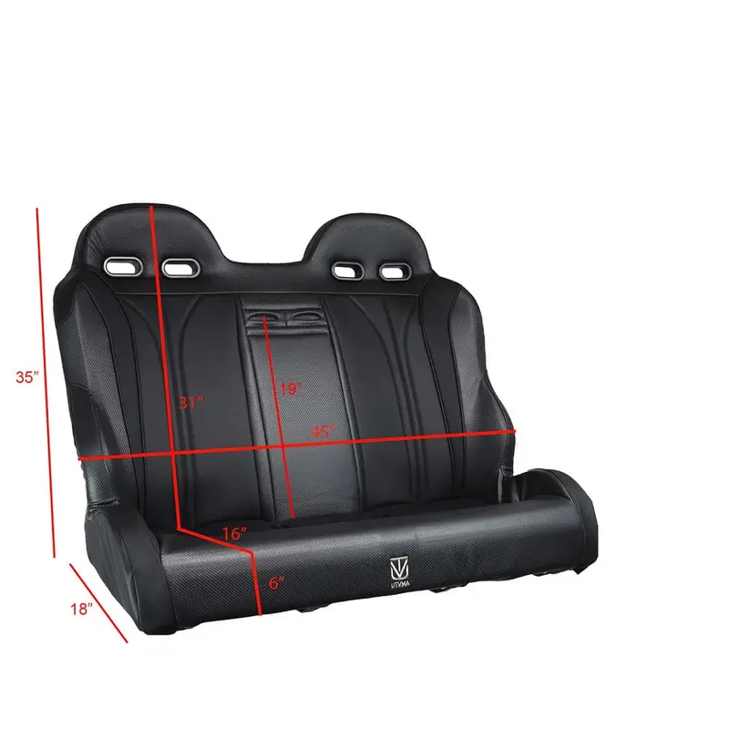 Utvma '10-'14 Polaris Rzr 900/800 Rear Bench Seat W/ Harnesses 8