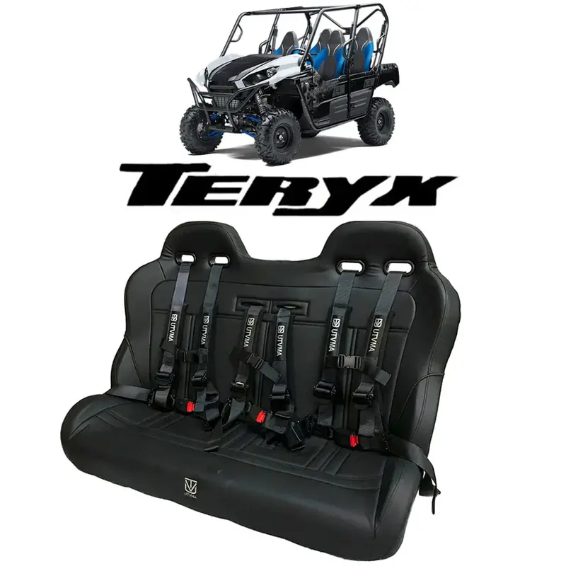 Utvma '12-'25 Kawasaki Teryx 4 Rear Bench Seat W/ Harnesses 1