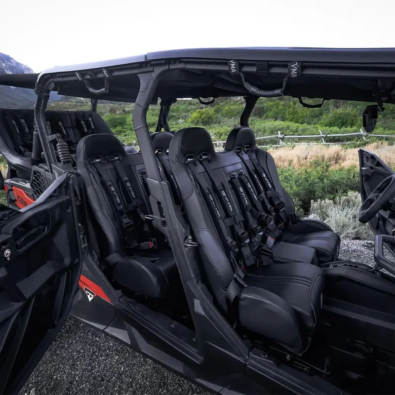Utvma '19-'25 Can-Am Maverick Sport Max Front Bench Seat W/ Harnesses 2