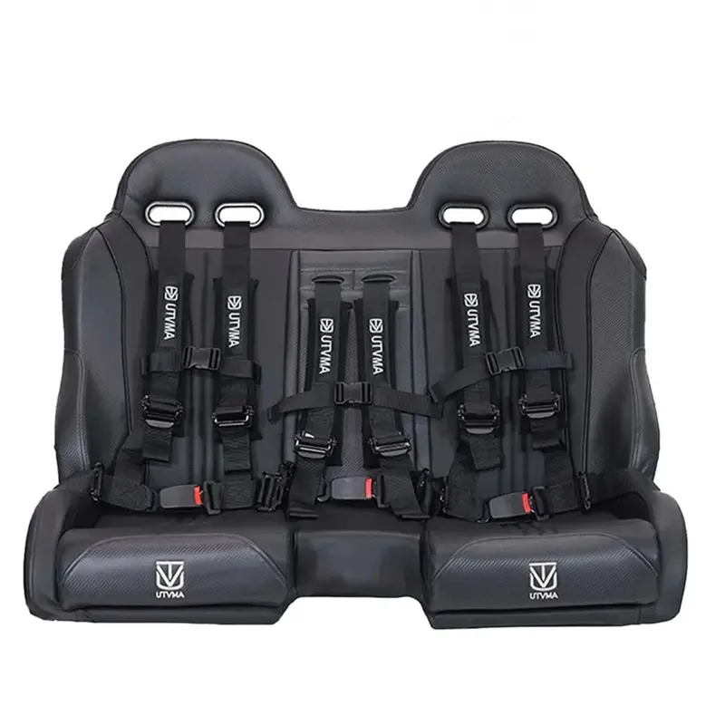 Utvma '19-'25 Can-Am Maverick Sport Max Front Bench Seat W/ Harnesses 6