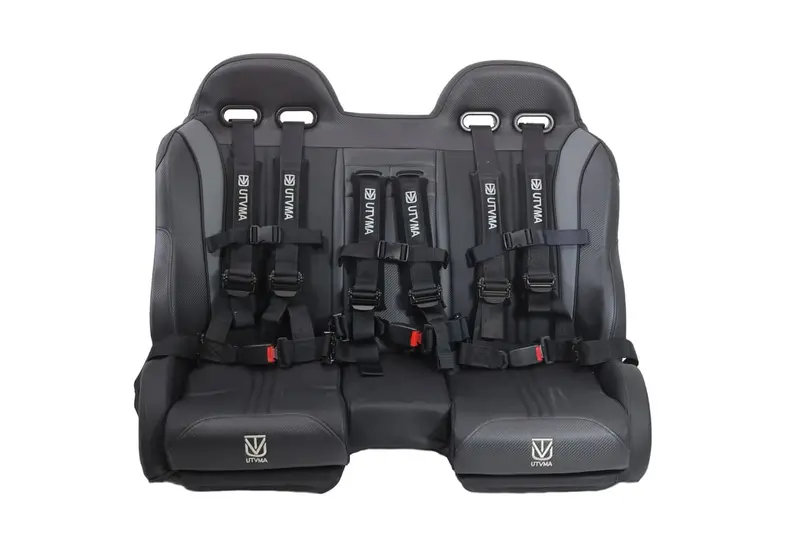 Utvma '19-'25 Can-Am Maverick Sport Max Front Bench Seat W/ Harnesses 7