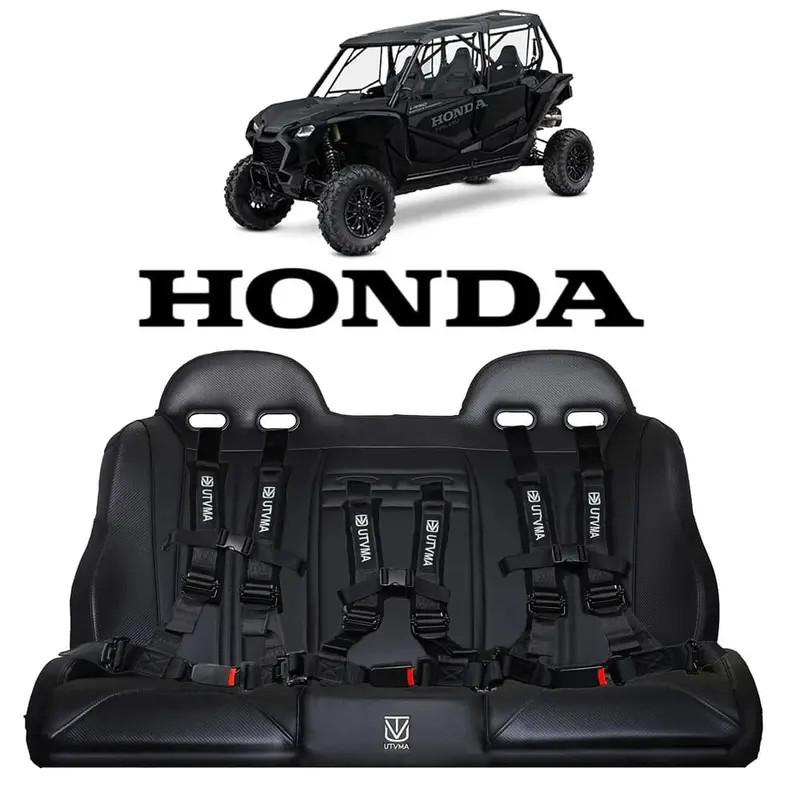 Utvma '19+ Honda Talon 4 Rear Bench Seat W/ Harnesses 1