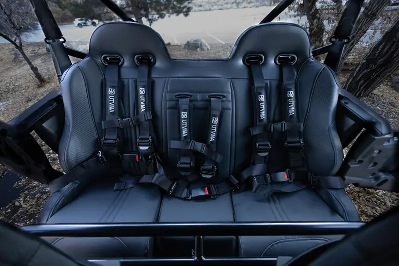 Utvma '19+ Honda Talon 4 Rear Bench Seat W/ Harnesses 2