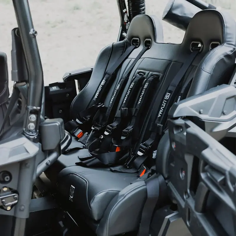 Utvma '19+ Honda Talon 4 Rear Bench Seat W/ Harnesses 3