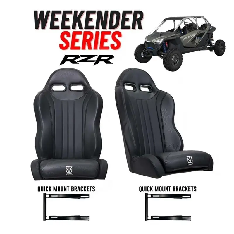 Utvma '22-'24 Polaris Rzr Pro R Weekender Series Front Bucket Seats W/ Quick Mount Bracket 1