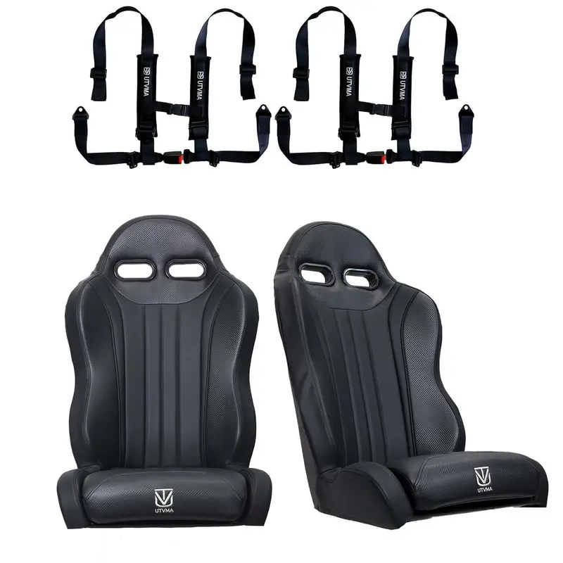 Utvma '22-'24 Polaris Rzr Turbo R 2 & 4 Seater Suspension Weekender Series Front Bucket Seats W/ Quick Mount Bracket - Pair 11
