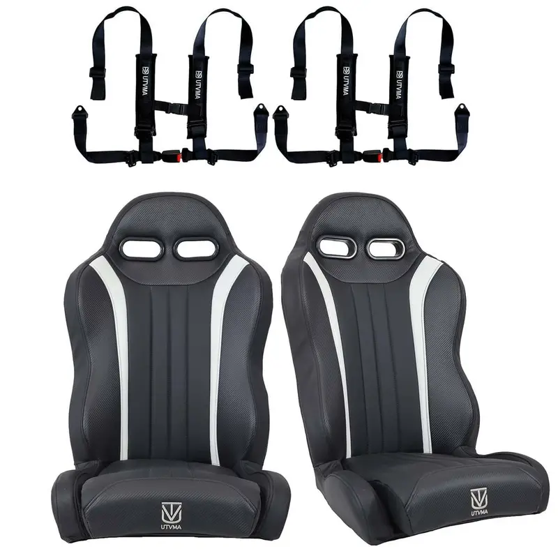 Utvma '22-'24 Polaris Rzr Turbo R 2 & 4 Seater Suspension Weekender Series Front Bucket Seats W/ Quick Mount Bracket - Pair 13
