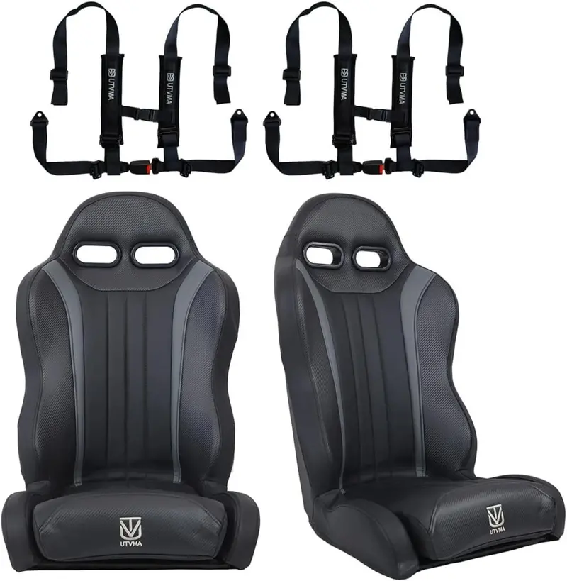 Utvma '22-'24 Polaris Rzr Turbo R 2 & 4 Seater Suspension Weekender Series Front Bucket Seats W/ Quick Mount Bracket - Pair 16