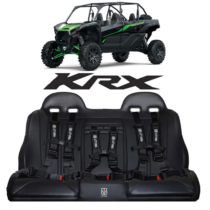 Utvma '23-'25 Kawasaki Krx 4 Rear Bench Seat W/ Harnesses 1