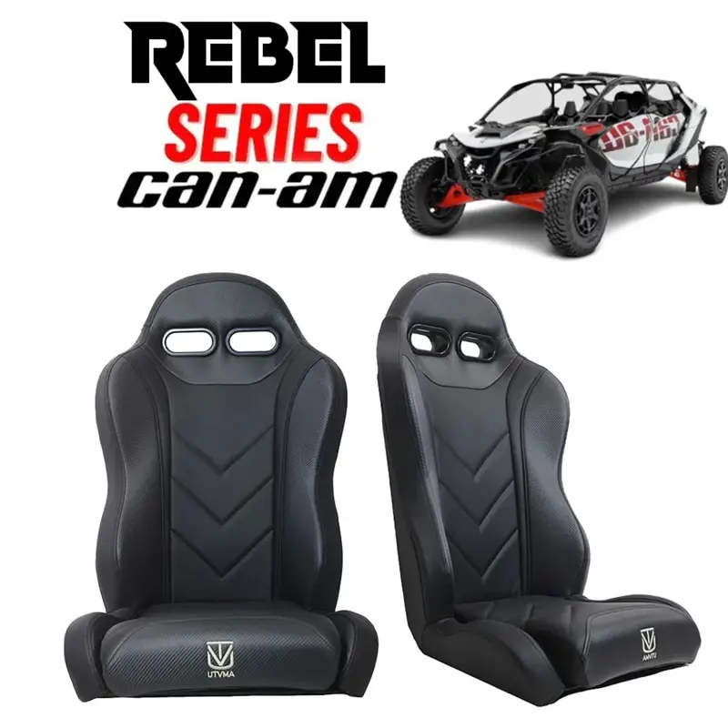 Utvma '24-'25 Can-Am Maverick R 2 & 4 Seater Rebel Series Front Suspension Bucket Seats - Pair 1