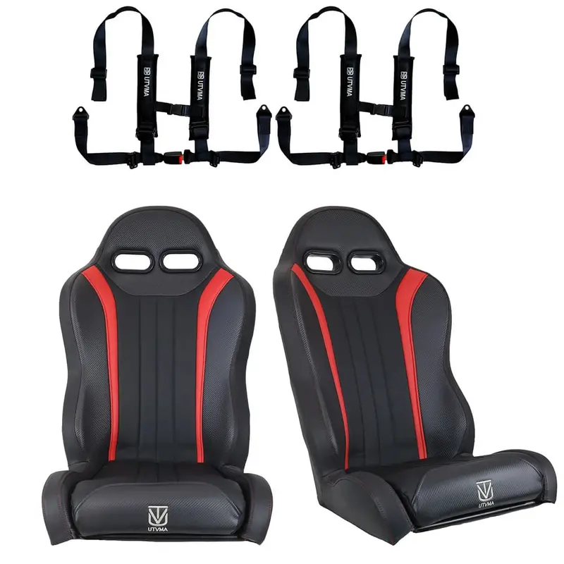 Utvma '24-'25 Can-Am Maverick R 2 & 4 Seater Weekender Series Front Suspension Bucket Seats - Pair 12