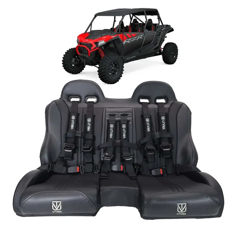 Utvma '24 Polaris Rzr 1000 2 & 4 Seater Front/Rear Bench Seat W Harnesses 1
