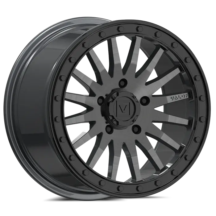 Valor Offroad V06 Beadlock 5-Lug - Brushed Gunmetal 1