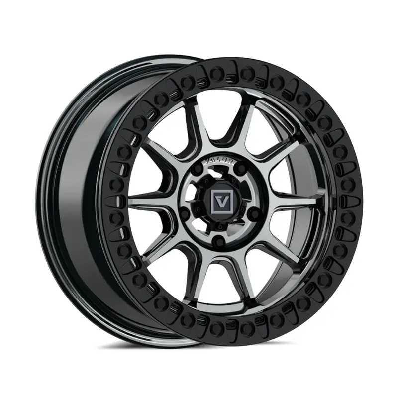 Valor Offroad V18 Beadlock Utv Wheel - Hyper Black 1