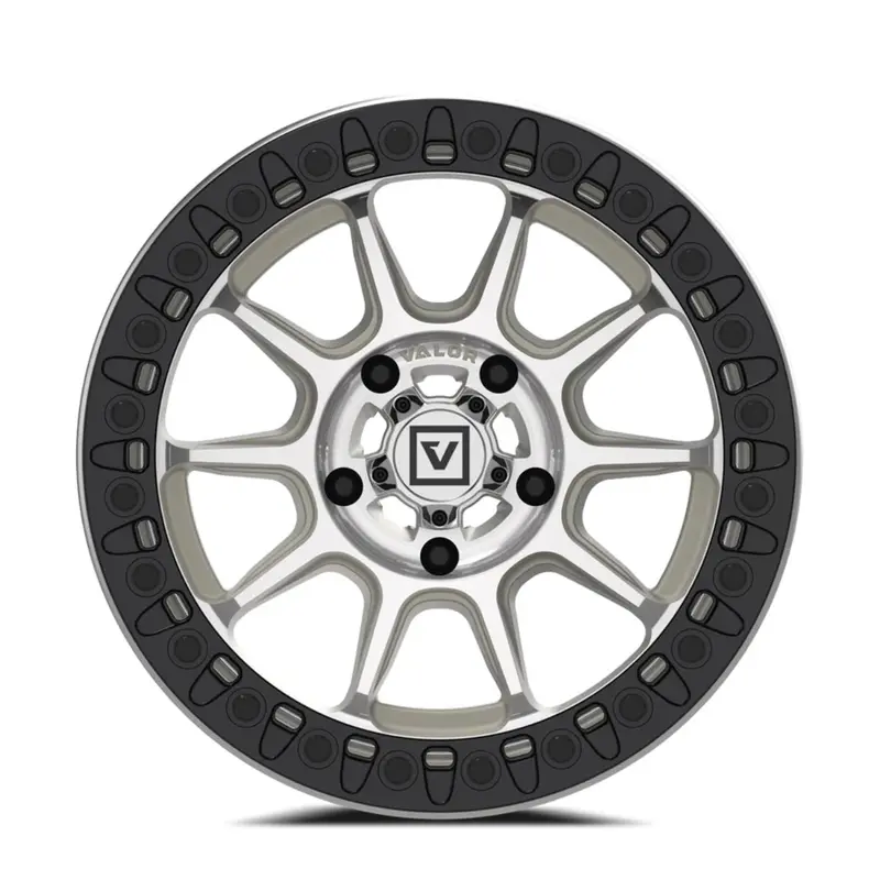 Valor Offroad V18 Beadlock Utv Wheel - Raw Machined 2