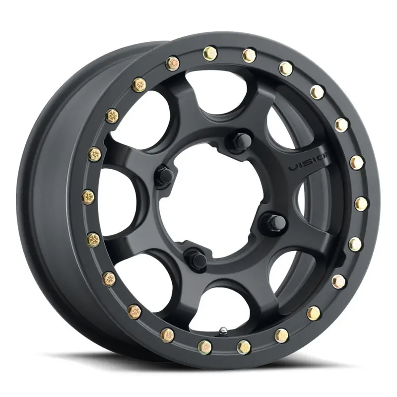 Vision Wheel 4 Lug 351Bl Flow Utv Beadlock - Satin Black 1
