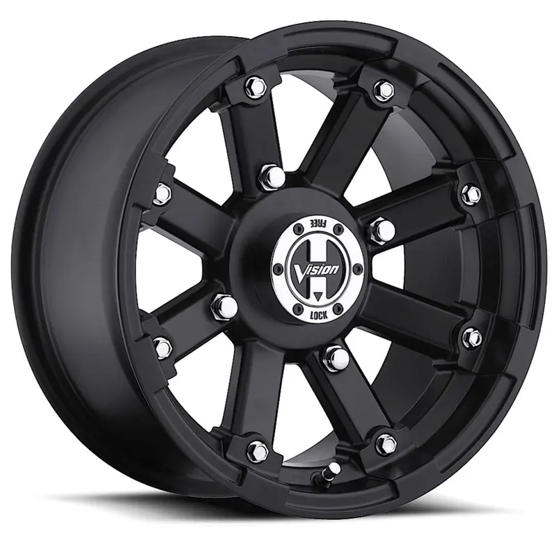 Vision Wheel 4 Lug 393 Lock Out - Matte Black 1