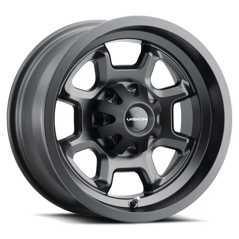 Vision Wheel 4 Lug 415 Bomb - Matte Black 2