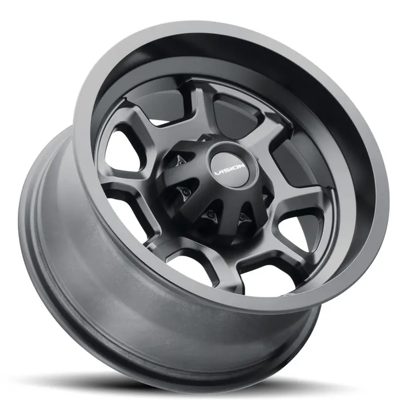 Vision Wheel 4 Lug 415 Bomb - Matte Black 3