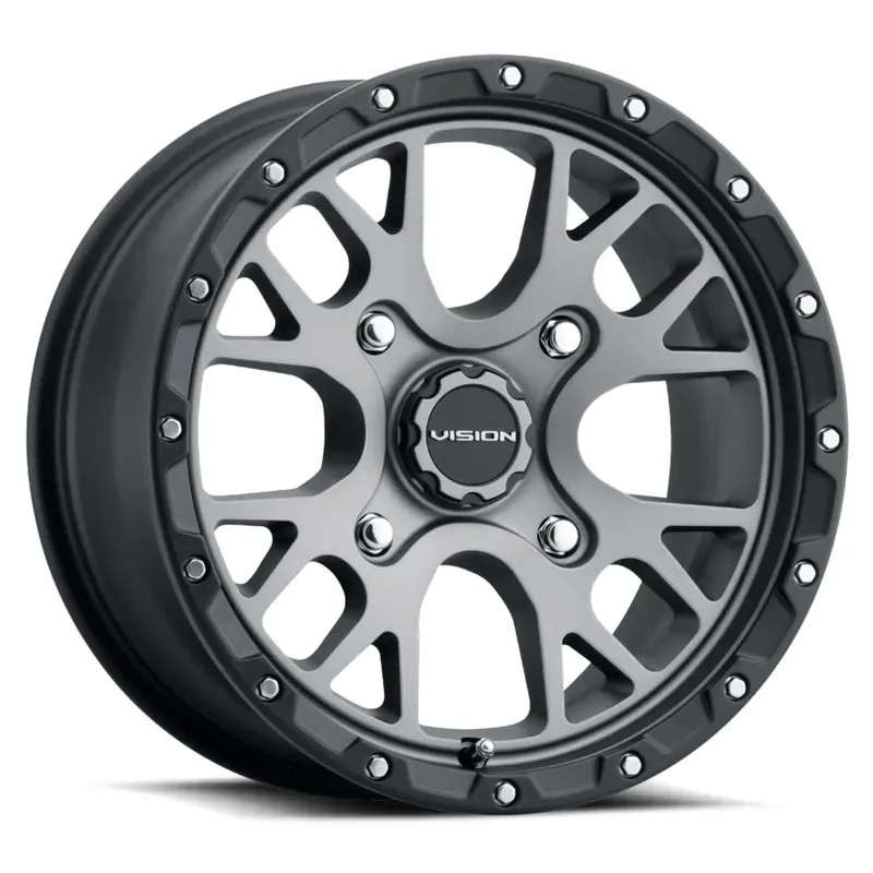 Vision Wheel 4 Lug 545 Rocker - Satin Grey 1