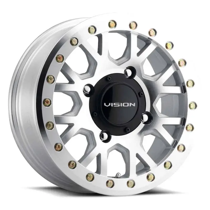 Vision Wheel 4 Lug Gv8bl Invader Beadlock - As-Cast Machined Face Machined Ring/Lip 1