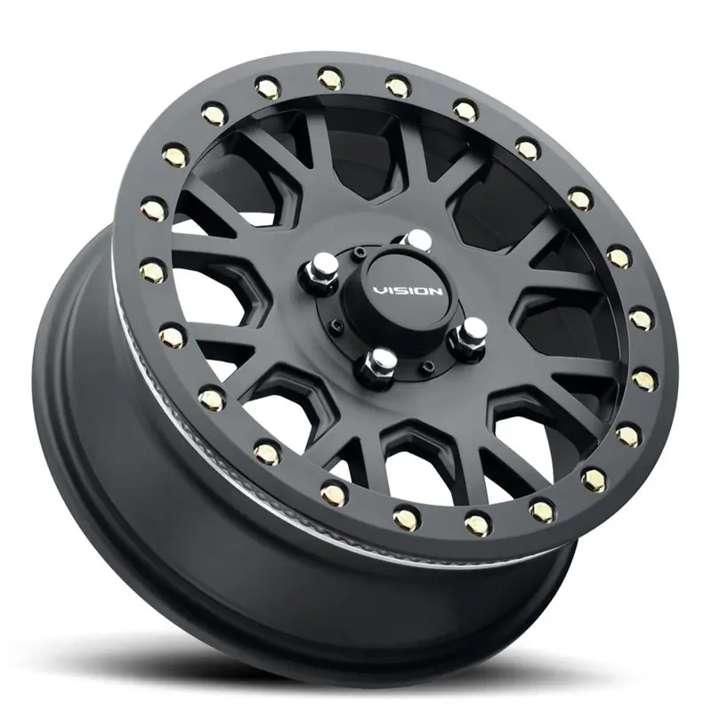 Vision Wheel 4 Lug Gv8bl Invader Beadlock - Satin Black 2