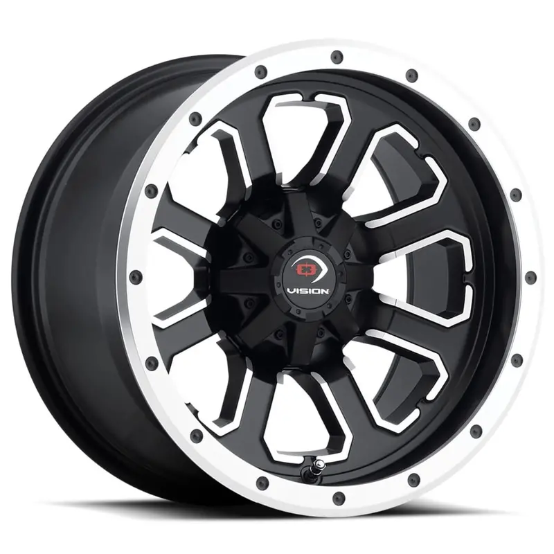 Vision Wheel 548 Commander - Matte Black With Machined Face 1