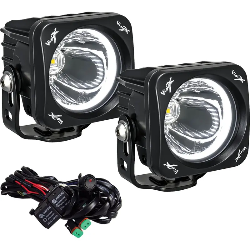 Vision X 3" Optimus Square 15º White Halo Light Kit 1