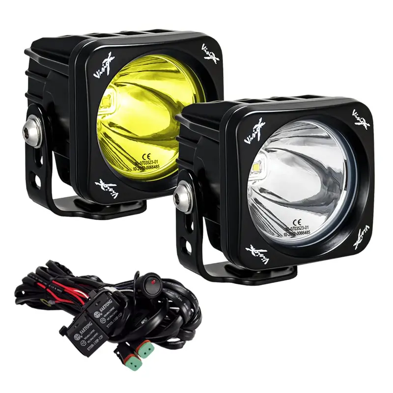 Vision X 3" Square Cg2 Single Led Light Cannon Kit 1