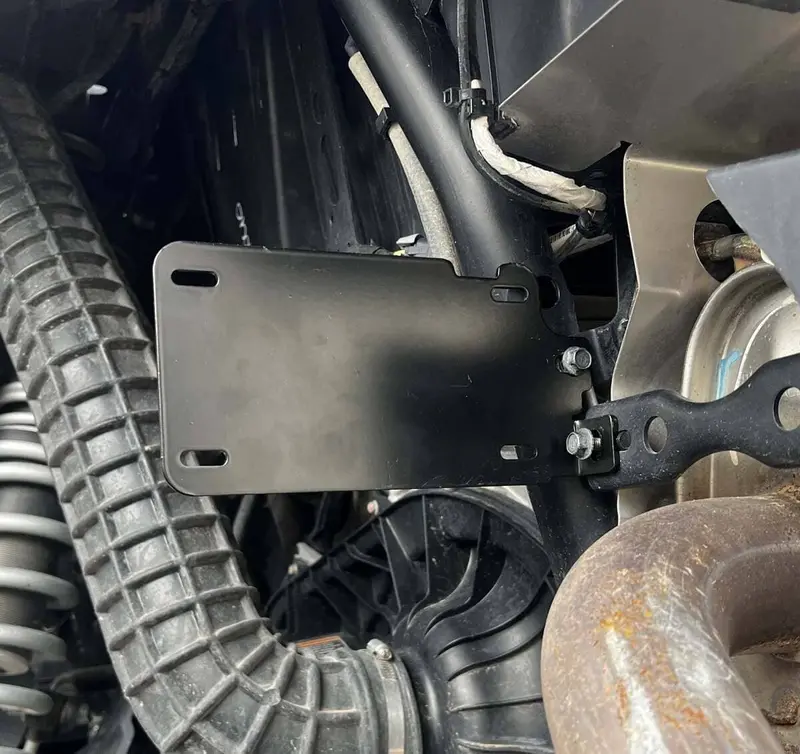 Wd Electronics Polaris Rzr License Plate Bracket Side Mount 2