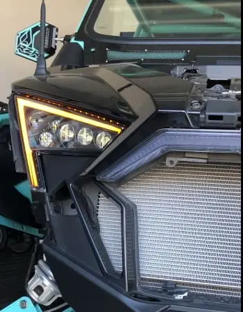 Wd Electronics Polaris Rzr Pro Headlights With Harness 2