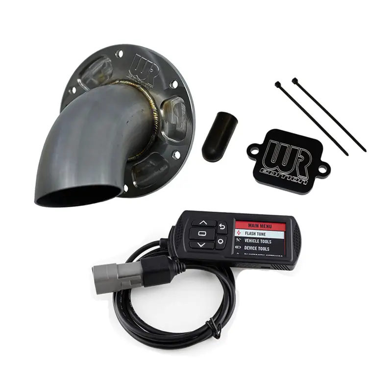 Weller Racing Yamaha Wolverine Rmax Loaded Power Vision, Air Injection Block Off Plate Kit And Exhaust Tip - Wr Edition 1