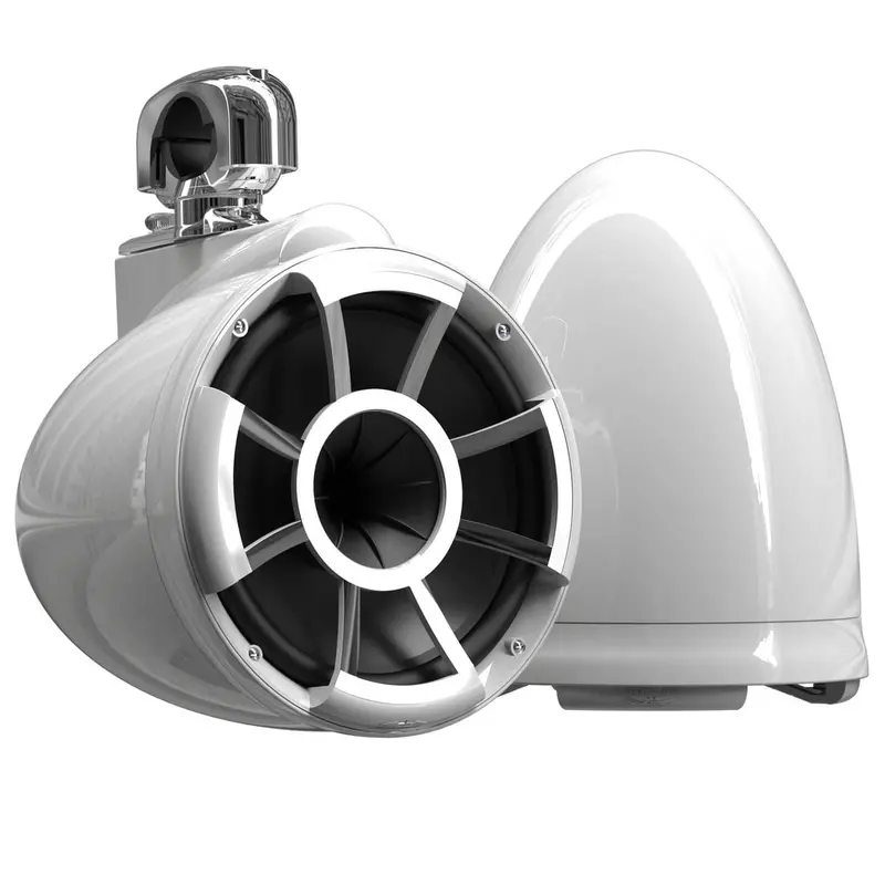 Wet Sounds Revolution Series 10" White Tower Speakers 1