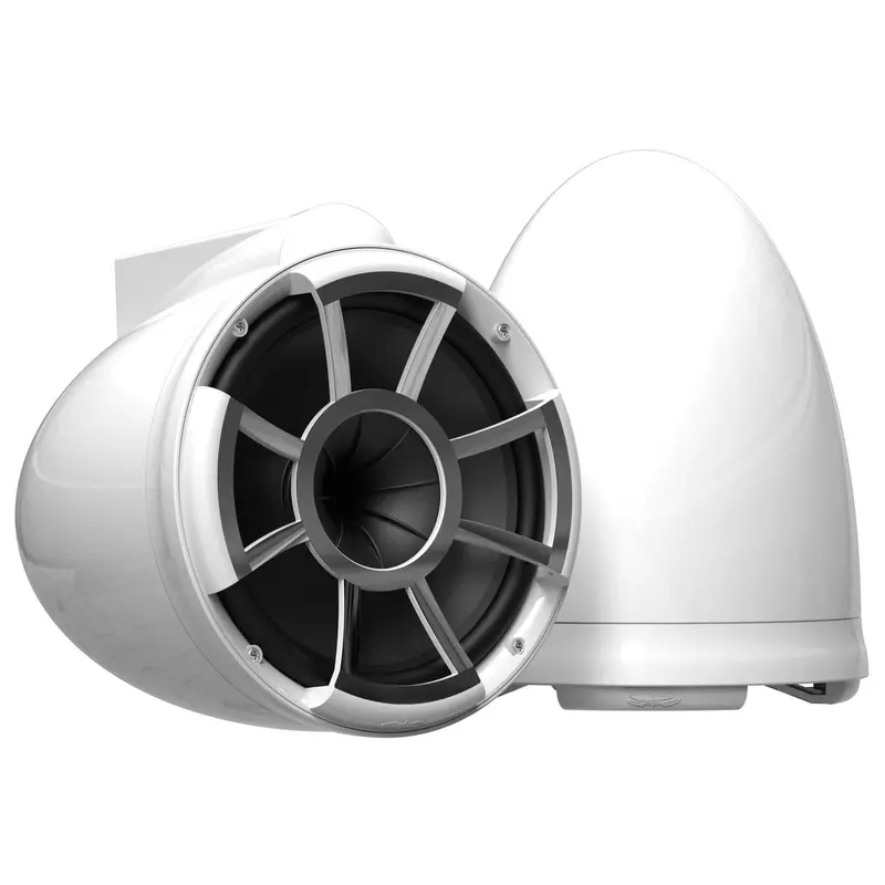 Wet Sounds Revolution Series 10" White Tower Speakers 7
