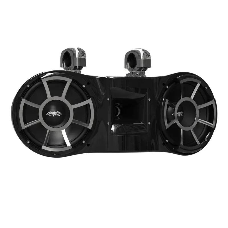 Wet Sounds Revolution Series Dual 10" Black Tower Speaker 1