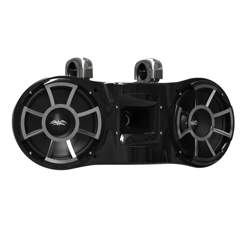 Wet Sounds Revolution Series Dual 10" Black Tower Speaker 2
