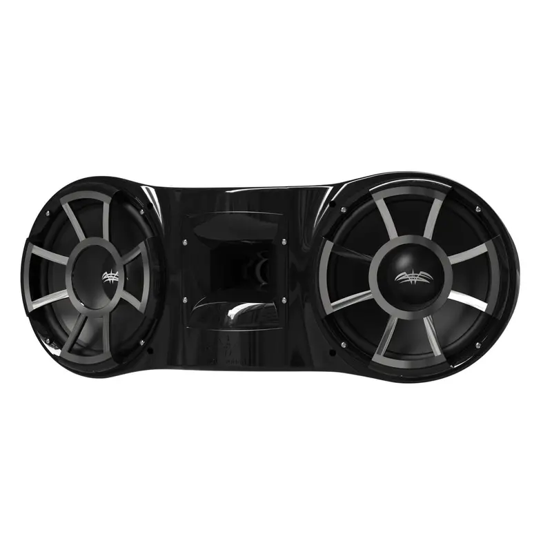 Wet Sounds Revolution Series Dual 10" Black Tower Speaker 3